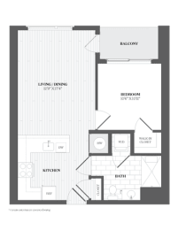 1 bed, 1 bath, 667 sqft, $2,471