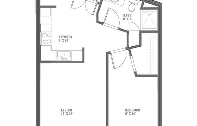 1 bed, 1 bath, 687 sqft, $1,620, Unit Cream City Lofts-408