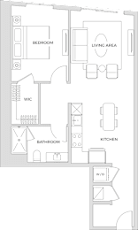 1 bed, 1 bath, 849 sqft, $1,510