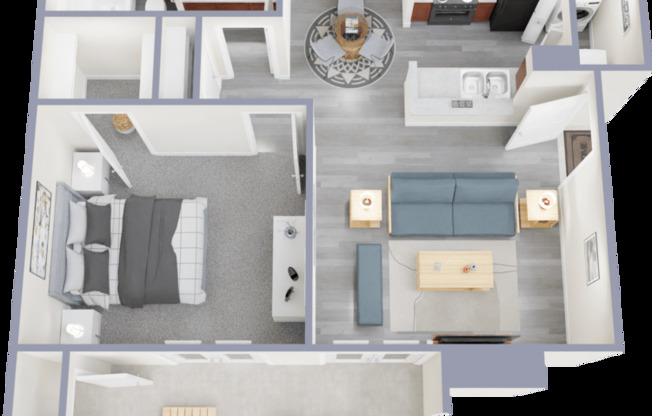 1 bed, 1 bath, 610 sqft, $705