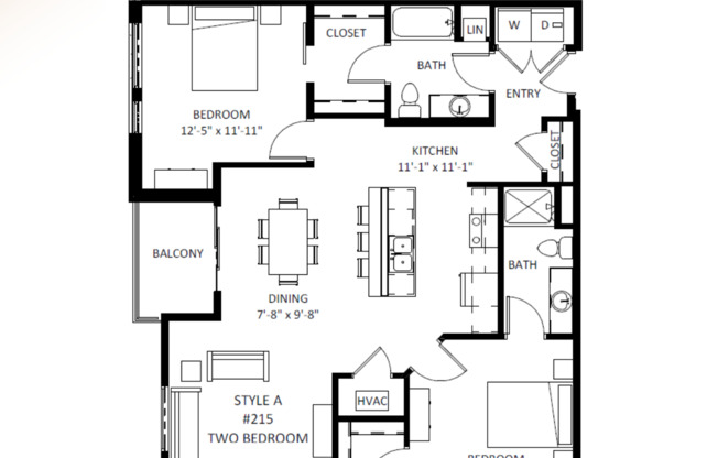 2 beds, 2 baths, 1,248 sqft, $2,750, Unit 5604-415
