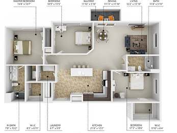 3 beds, 2 baths, 1,360 sqft, $1,549