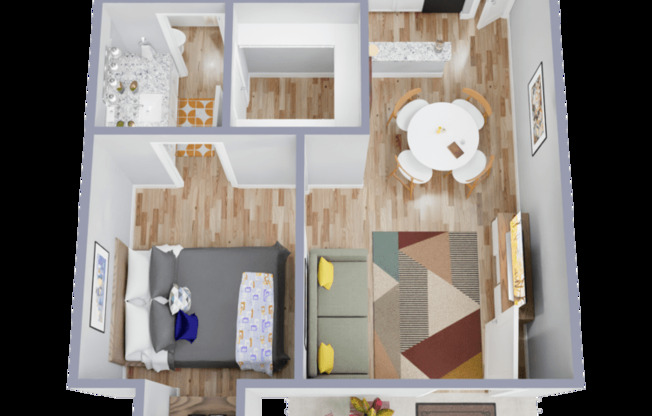 1 bed, 1 bath, 480 sqft, $1,049