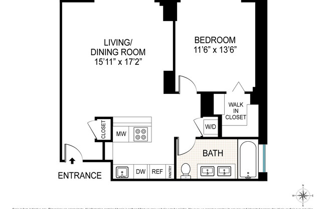 1 bed, 1 bath, 792 sqft, $6,700, Unit 9D