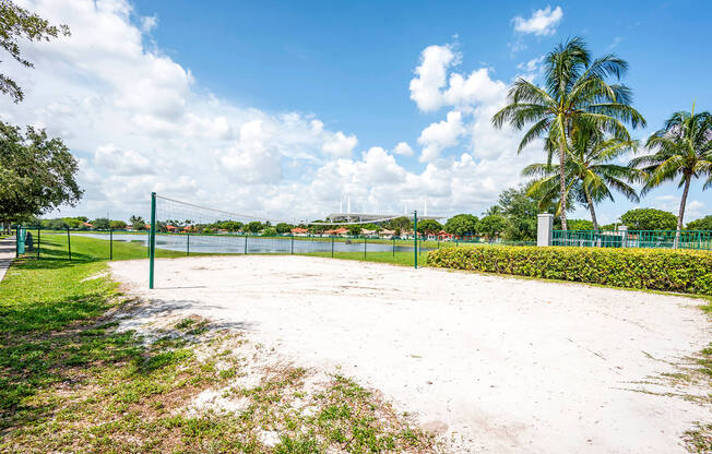Outdoor Volleyball Court at Cedar Grove Apartments in Miami Gardens FL