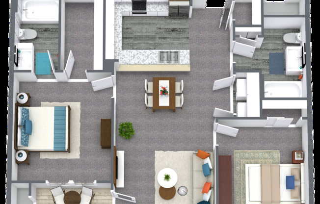 2 beds, 2 baths, 995 sqft, $1,275, Unit 815 - 208