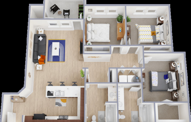 3 beds, 2 baths, 1,137 sqft, $1,188