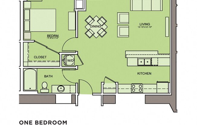 1 bed, 1 bath, 824 sqft, $1,425