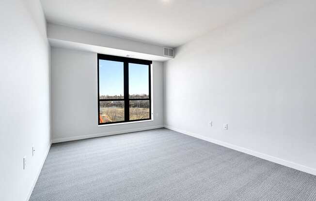 empty bedroom with window