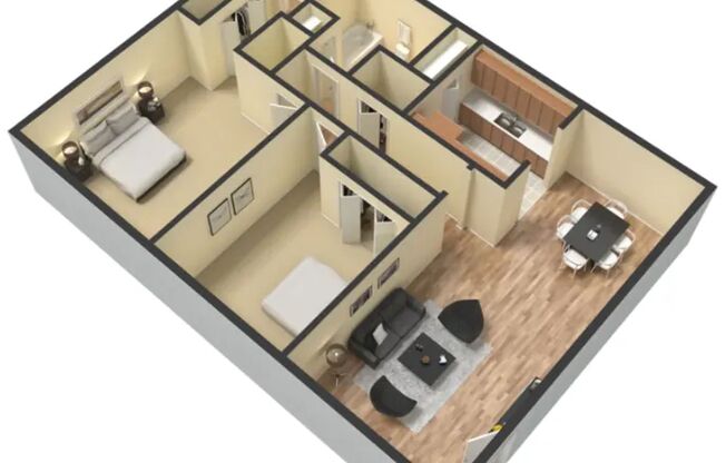 2 beds, 1.5 baths, 962 sqft, $1,349, Unit E13