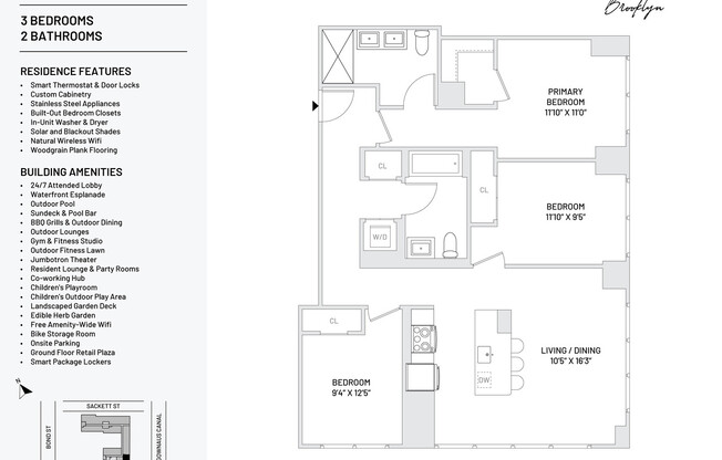 3 beds, 2 baths, $9,865, Unit 215