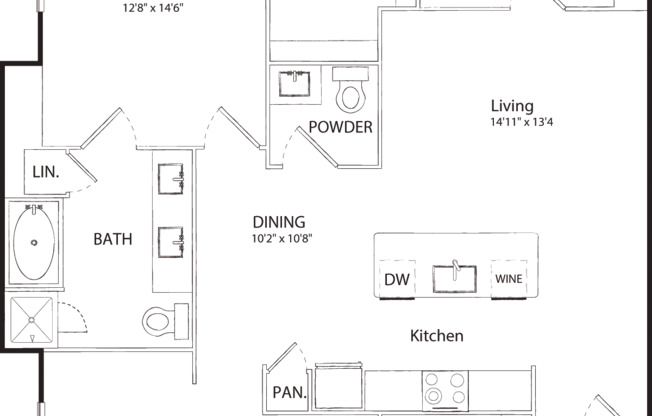 1 bed, 1 bath, 1,100 sqft, $2,020