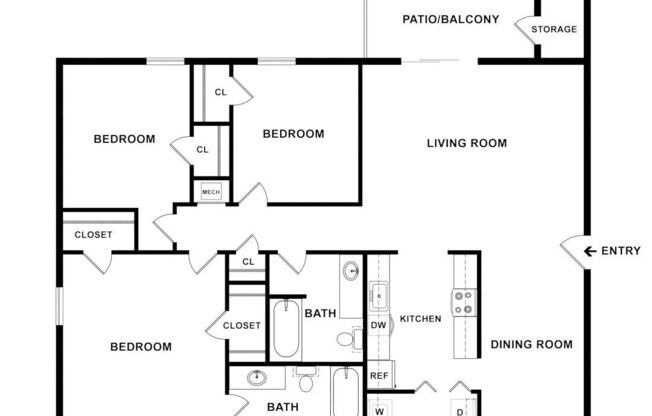 3 beds, 2 baths, 1,200 sqft, $1,788