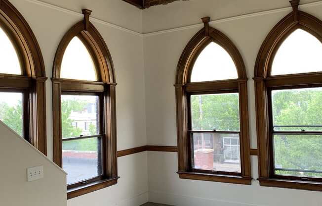 Vaulted Living Room at San Sofia Luxury Apartments , Integrity Realty LLC, Ohio, 44113