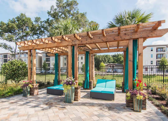 Outdoor Lounge Area at The Oasis at Lake Bennet, Ocoee, FL, 34761