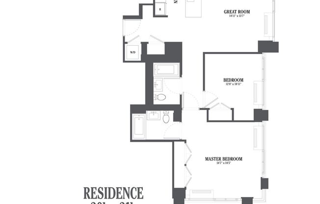 2 beds, 2 baths, 998 sqft, $7,995, Unit 20B