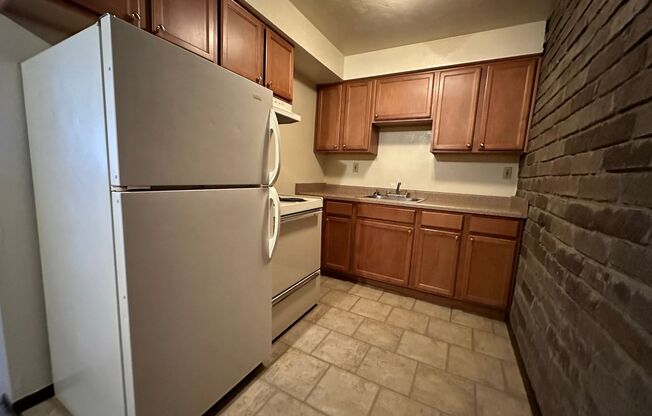 Cozy One Bedroom Apartment! Exposed Brick throughout & Laundry On-Site! Call Today!