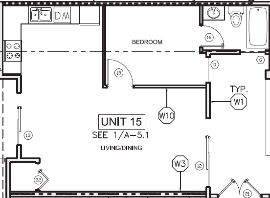 1 bed, 1 bath, 625 sqft, $2,650, Unit Apt. 213