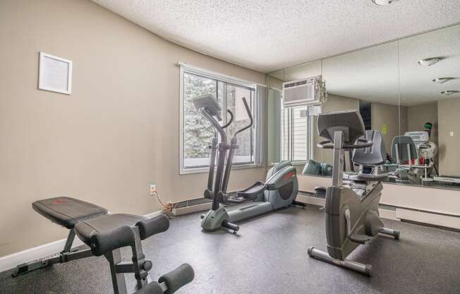 the gym at the whispering winds apartments in pearland, tx