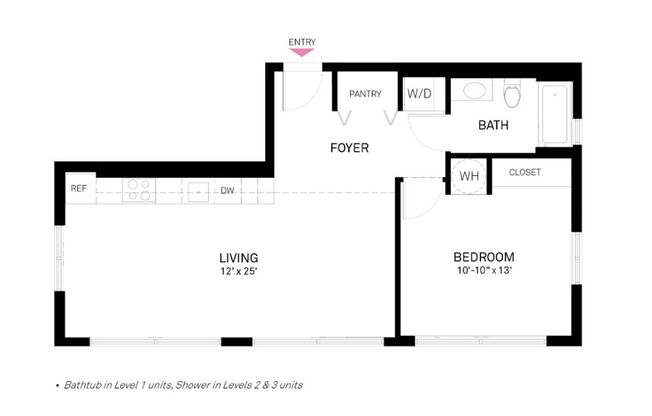 1 bed, 1 bath, 695 sqft, $2,695, Unit 301