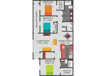 3 beds, 2 baths, 1,460 sqft, $1,794