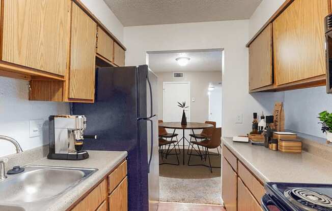 kitchen at Timber Ridge Apartments