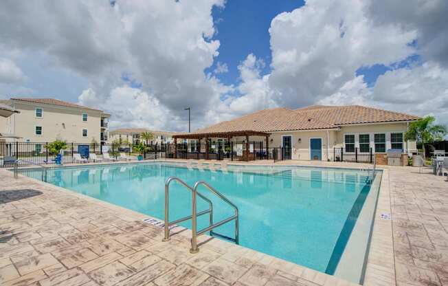 the swimming pool at flats at sundown apartments in north port florida