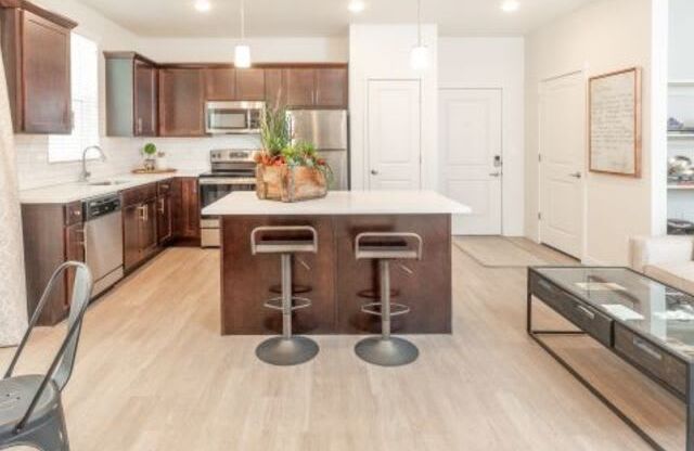 Gourmet Kitchen With Island at Rivulet Apartments, American Fork, 84003