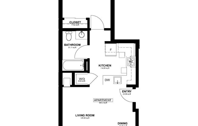 1 bed, 1 bath, 111 sqft, $1,600, Unit Shared Unit - SinglePrivateRoom
