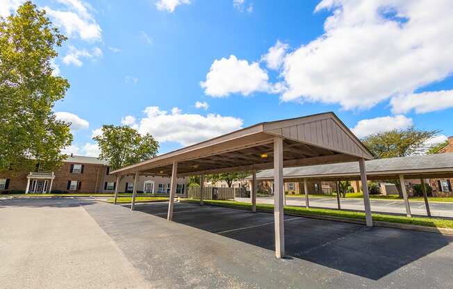 Carport at Briarwood Apartments, Columbus, IN.