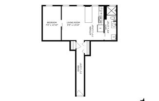 1 bed, 1 bath, $3,500, Unit E5