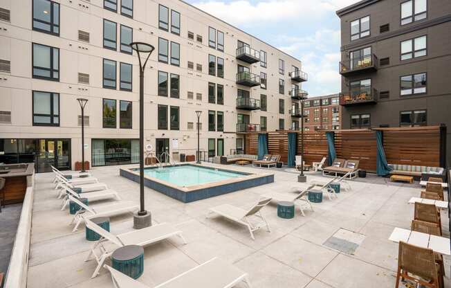 Pool and Sun Deck Area at Marquee, Minneapolis, 55403