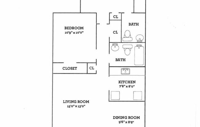 2 beds, 1.5 baths, 840 sqft, $1,150