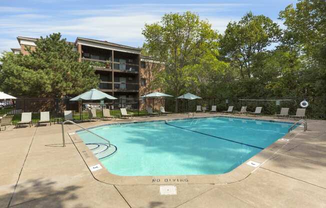 Outdoor Pool | Cedars Lakeside Apartments in Little Canada, MN