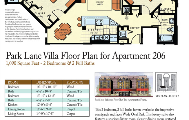 2 beds, 2 baths, 1,541 sqft, $2,375