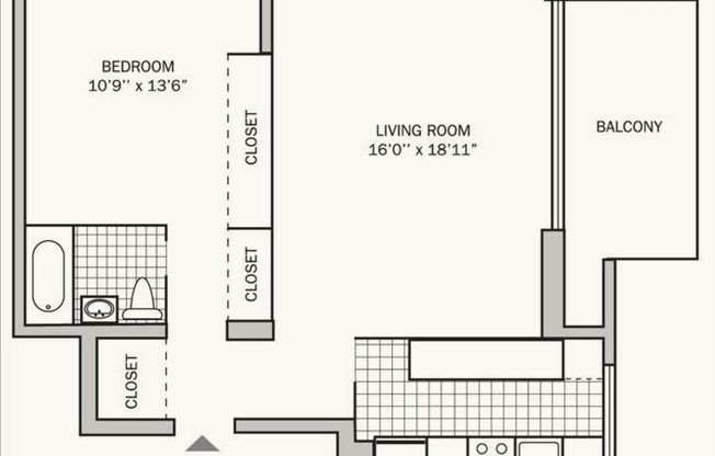 1 bed, 1 bath, 850 sqft, $1,199