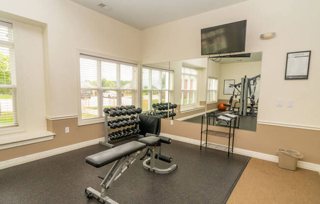 Modern Fitness Center at Lynbrook Apartment Homes and Townhomes, Nebraska, 68022