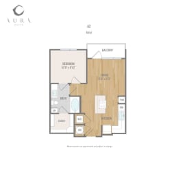 1 bed, 1 bath, 614 sqft, $1,336