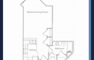 Studio, 1 bath, 524 sqft, $1,165, Unit 5001-313