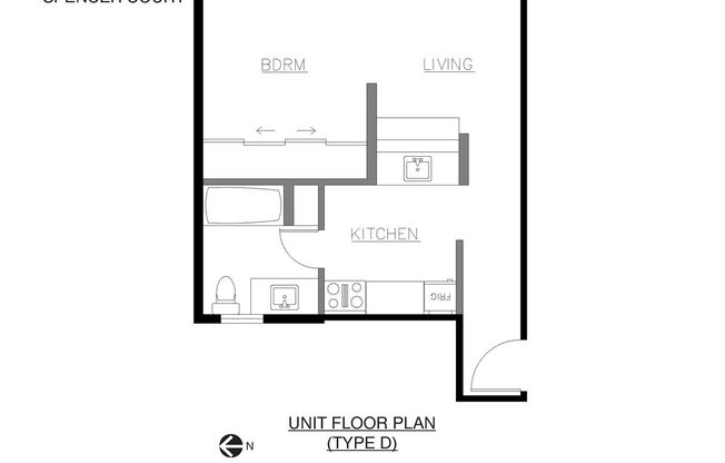 Studio, 1 bath, 462 sqft, $1,495, Unit 221