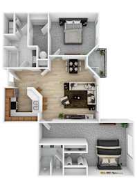 2 beds, 2 baths, 1,163 sqft, $2,005