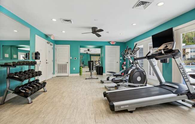 Equipped Gym at Montecito West in NC 27609
