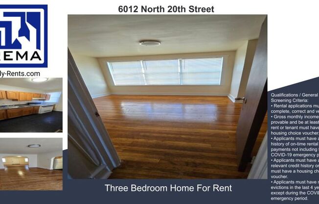 N 20th St 3BR (Oak Lane)