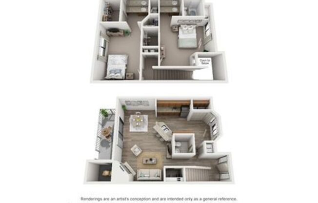 2 beds, 2.5 baths, 1,293 sqft, $1,778