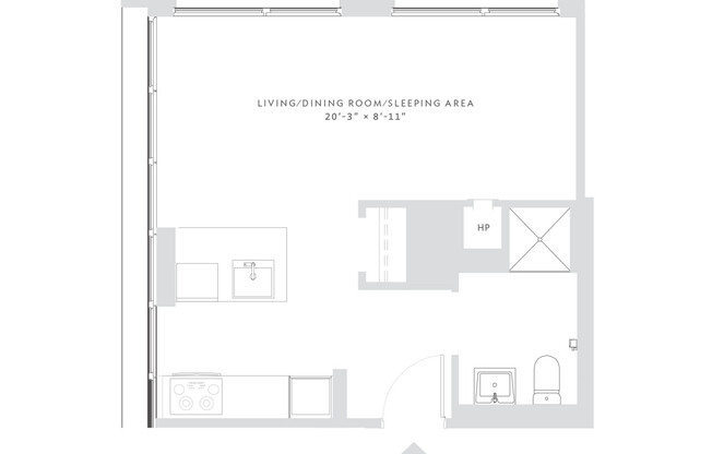 Studio, 1 bath, $3,973, Unit 1215