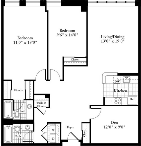 2 beds, 2 baths, 1,452 sqft, $3,600, Unit 0260