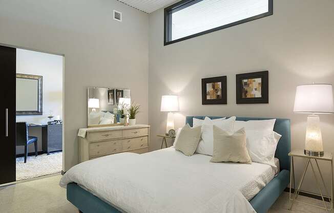 Spacious Bedrooms with Tall Ceilings