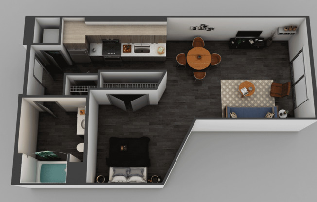 Studio, 1 bath, 619 sqft, $1,915, Unit 2429