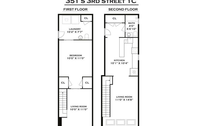 1 bed, 1.5 baths, $4,450, Unit apt 1C