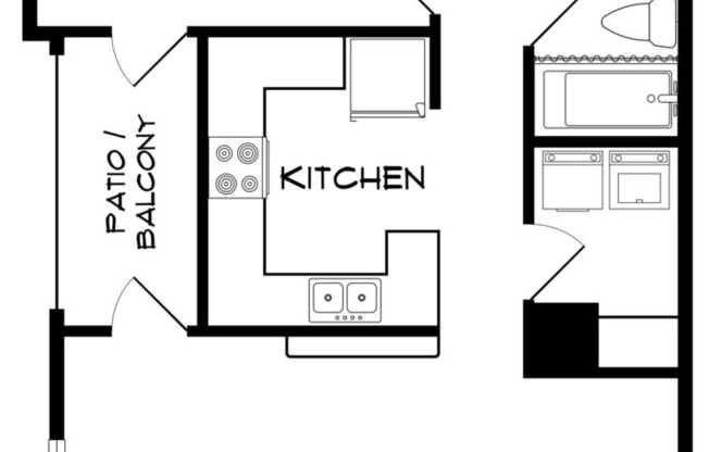 1 bed, 1 bath, 840 sqft, $1,395